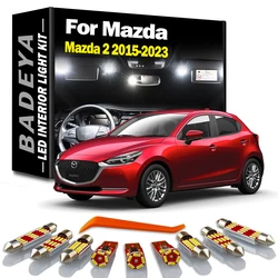 BADEYA 8Pcs LED Interior Reading Dome Trunk Light For Mazda 2 Mazda2 2015 2016 2017 2018 2019 2020 2021 2022 2023 Accessories