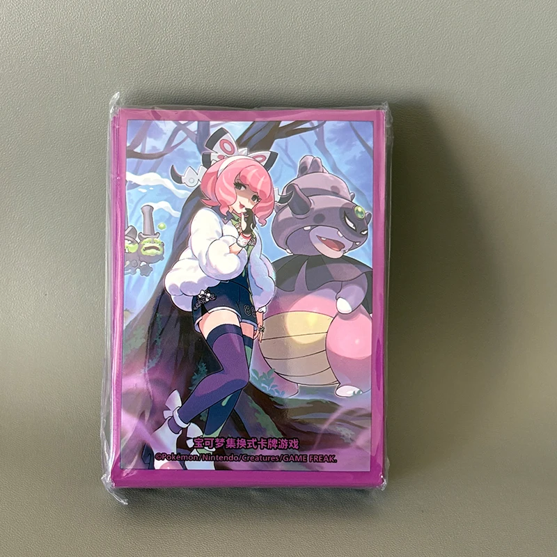 حقيقية Pkm TCG حافظة بطاقات 64 قطعة مجموعة واقية نيسا مارني تصميم لامع إنهاء بطاقة التداول لعبة اكسسوارات جامع هدية