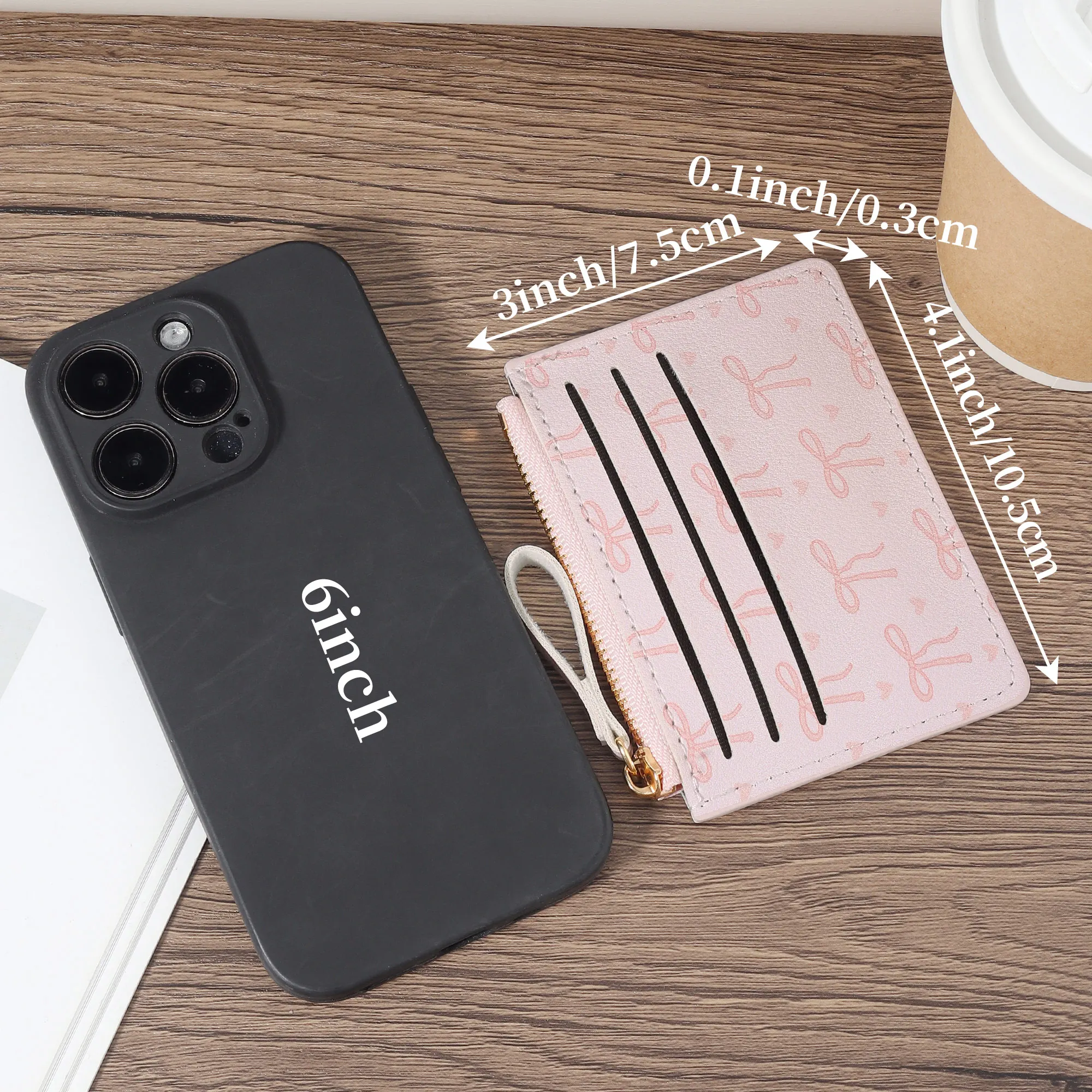 مشبك بطاقات رفيع للغاية، خفيف الوزن، نقدي محمول، بطاقة هوية، بطاقة ائتمان، محفظة جيب للعملات المعدنية، محفظة عملات معدنية بسحاب عصرية، عالية #3