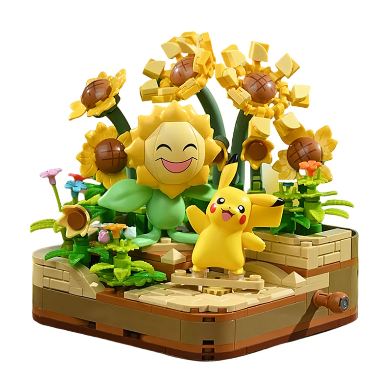 Figurine Pokemon Pet elfe Pikachu Psycanard Quaxly Slowpoke, modèle assemblé, blocs de construction Keeppley, jouets pour enfants, cadeaux de Festival