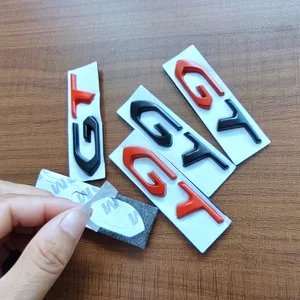 3D -Metallchrom -Schwarzes GT -Emblem, Auto -Trunk -Emblem, Etikettzubehör, geeignet für 208, 205, 508, 5008, 207, 408, 308, 3008 12 Hauptverkäufe Peugeot Emblem - №1