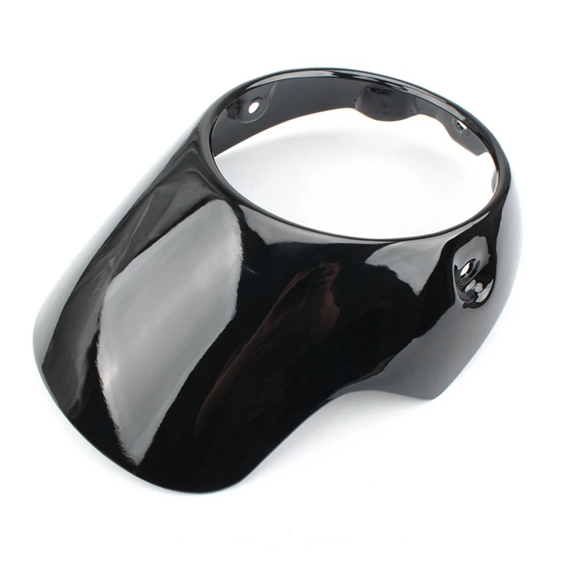 

ABXV-Motorcycle Headlight Fairing Mask Cowl For Triumph BONNEVILLE T100 T120 SE Thruxton 900 Scrambler 2001-2019 Gloss Black