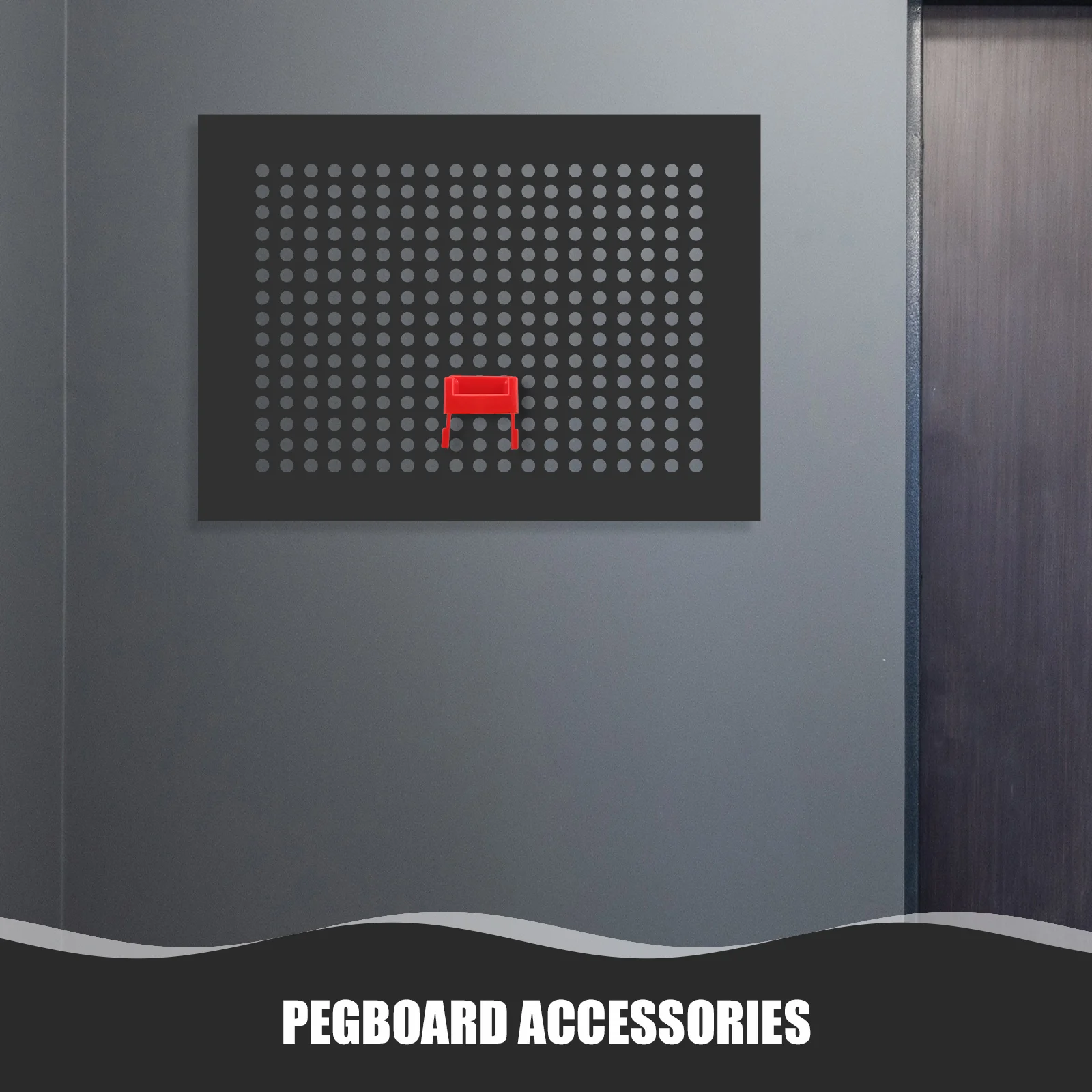 

Plastic Pegboard Accessories Spray Bottle Rack Durable Material Wall Storage Solution Tool Hanger Pegs Decorative