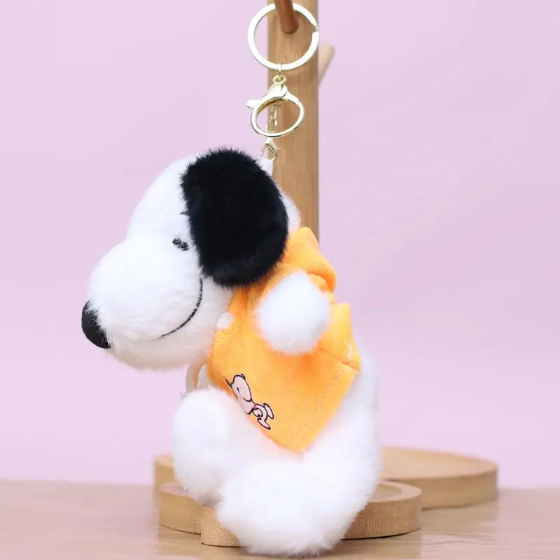 Snoopy Pluche Ornament Cartoon Kawaii Cross Dressing Snoopy Pluche Hanger Auto Ornament Student Rugzak Ornament Meisje Gift