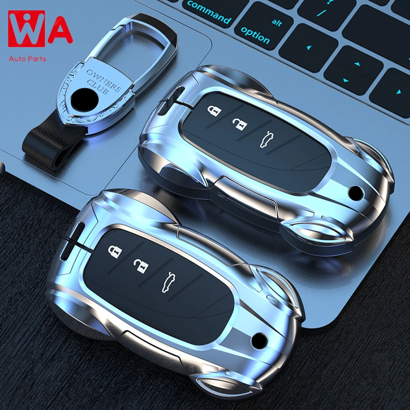 

Metal Car Remote Key Cover Case Holder Shell Chain Fob For Lexus ES200 ES300h LS500h UX260h RX350h NX350h LC500h RZ450e IS500