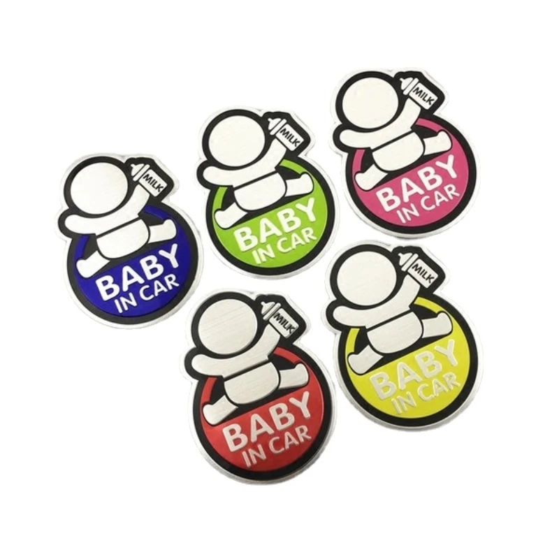 BABY IN CAR Palestine Sticker Metal Car Stickers Para Autos Decoration Car Stickers Letter Pegatinas De Coche Stickers Voitures