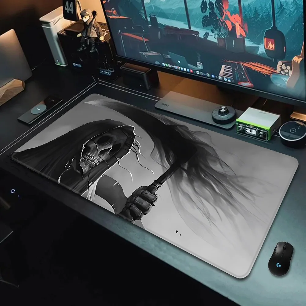 Deadly Death Scythe Mousepad HD Printing Computer Gamers Locking Edge Non-slip Mouse Pad XXL90x40cm Keyboard PC Desk Pad