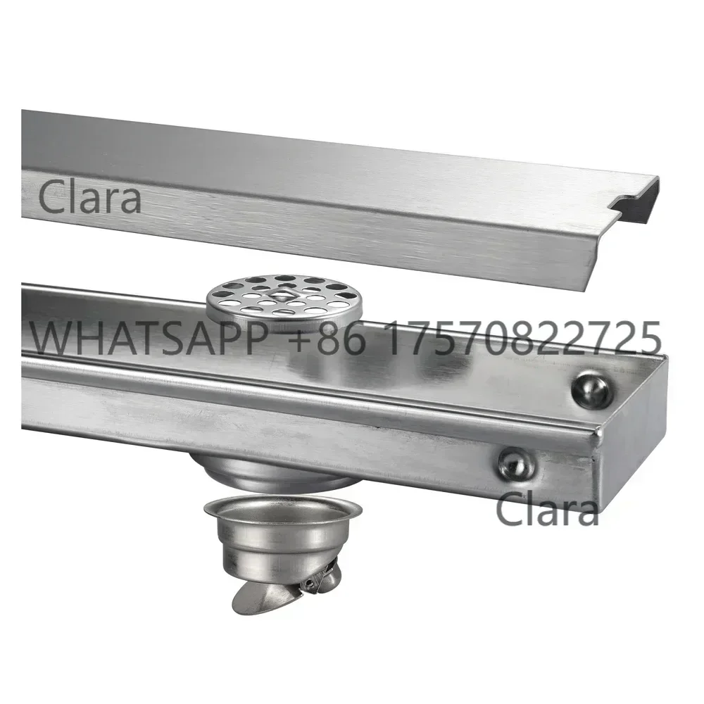 Clara Tools StoreHot SalesStainless Steel Shower Floor Drain Rectangle Floor Drain Bathroom Floor DrainClara Tools Store
