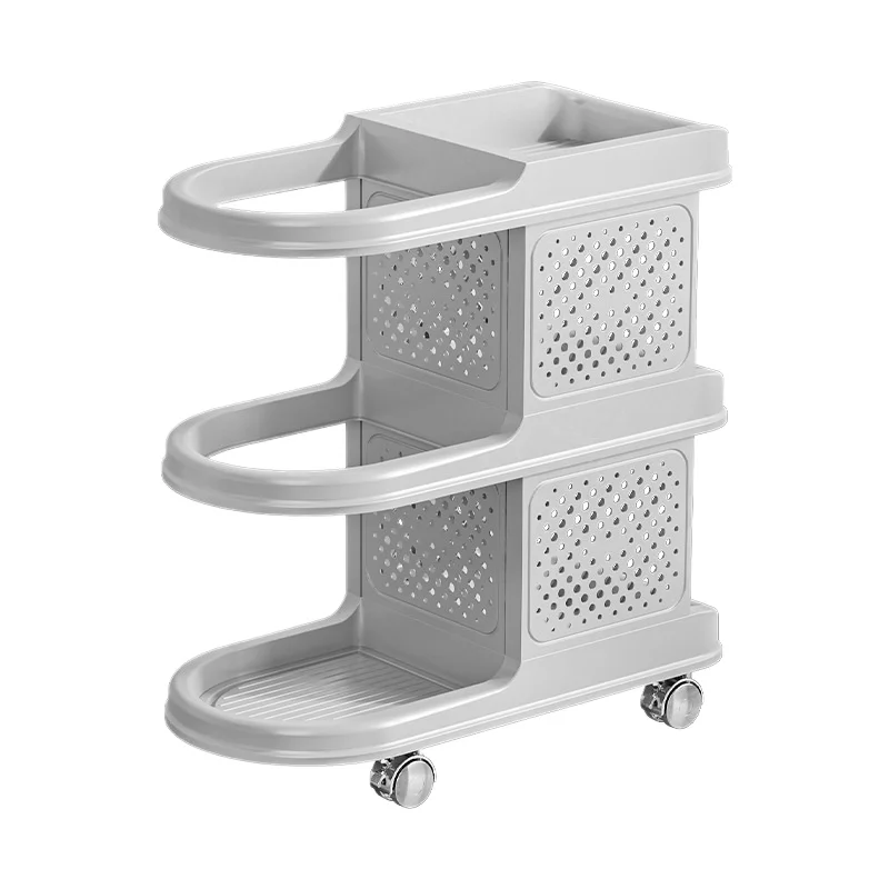 2/3 Tier Yoga Mat Storage Cart with Wheels Gym Equipment Organizer for Home Fitness Accessories