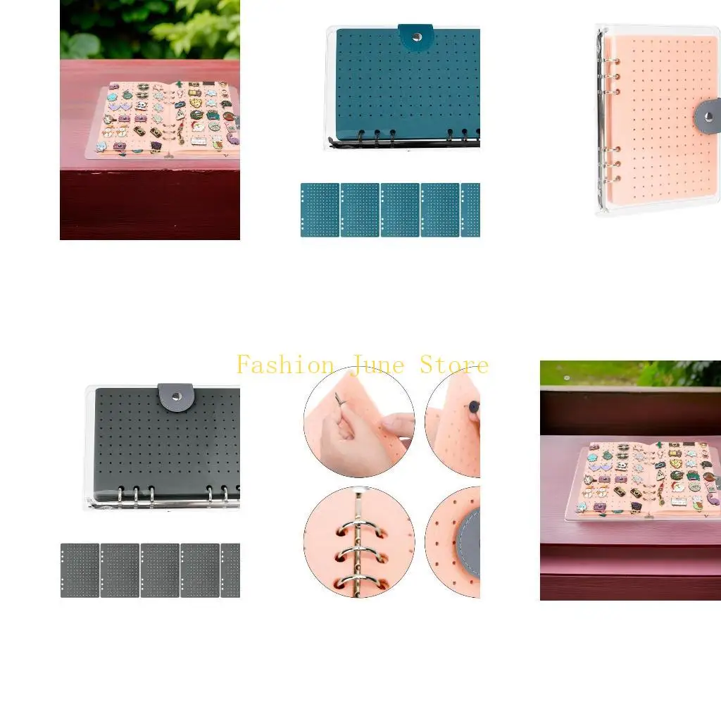 

Портативный альбом N5KA с фетровыми булавками, 6 страниц для организации и демонстрации брошей