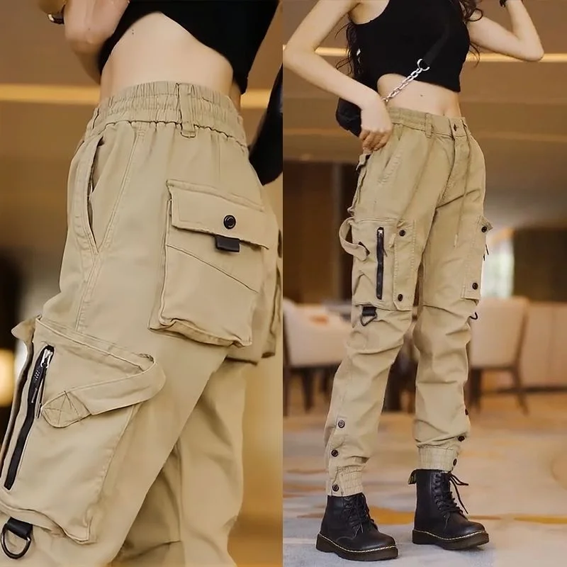 

Men's Pure Cotton Work Trousers 2024 Autumn New Loose Slimming Casual American Retro Outdoor Sports Long Pants