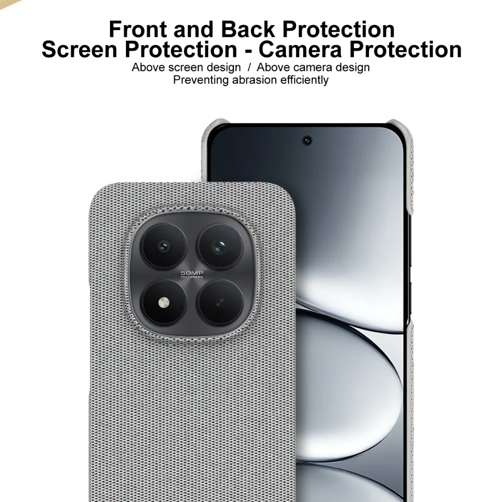 Picture 7: For Xiaomi Redmi Note 15 Pro Plus 5G 4G 2026 Luxury Case IMAK Cloth Fabric Pattern Back Panel Mi Phone Redmi Note 15 Hard Cover
