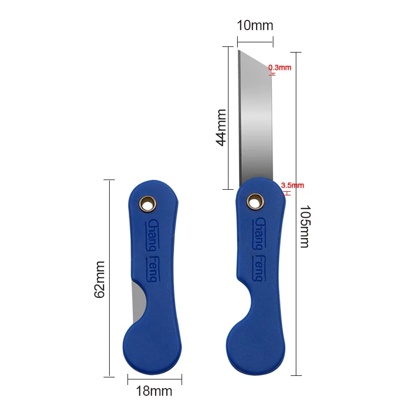 2 sztuk Mini składane rozpakowywanie nóż przenośny nóż introligatorski instrukcja kurier nożyk do listów piśmienne Cutter