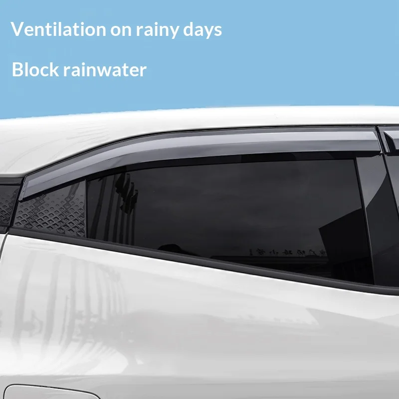 For Byd Dolphin Surf Dolphin Mini Car Window Visor Rain Guard Wind Deflector Glass Sun Shade Special Modification