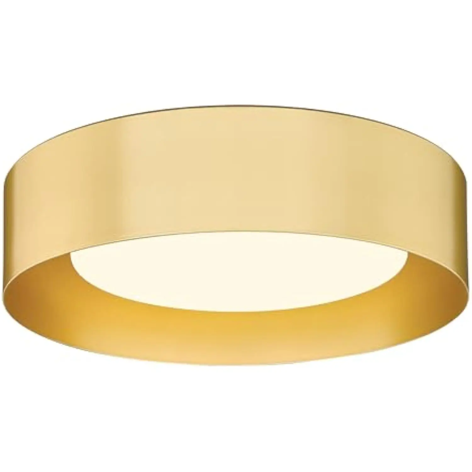 

Gold Flush Mount Ceiling Light, Led 14 Ceiling Mount Light Fixture with Frosted Glass for Bedroom Foyer Hallway C3336Xs Brz Le