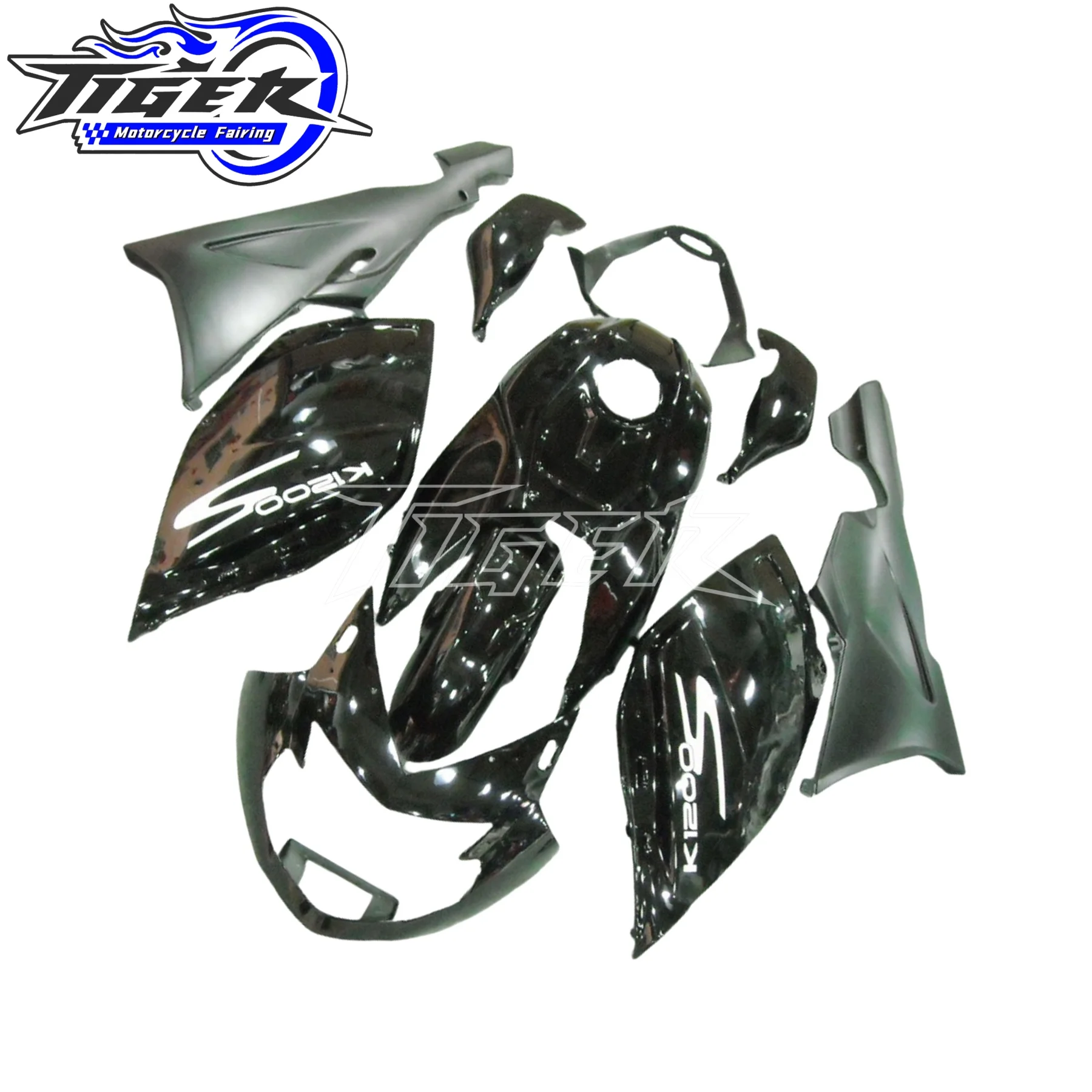 Motorcycle Fairings Kit for BMW K1200S 2005 2006 2007 2008 K 1200S 05 06 07 08 ABS Yellow Black Fairing Bodywork Set