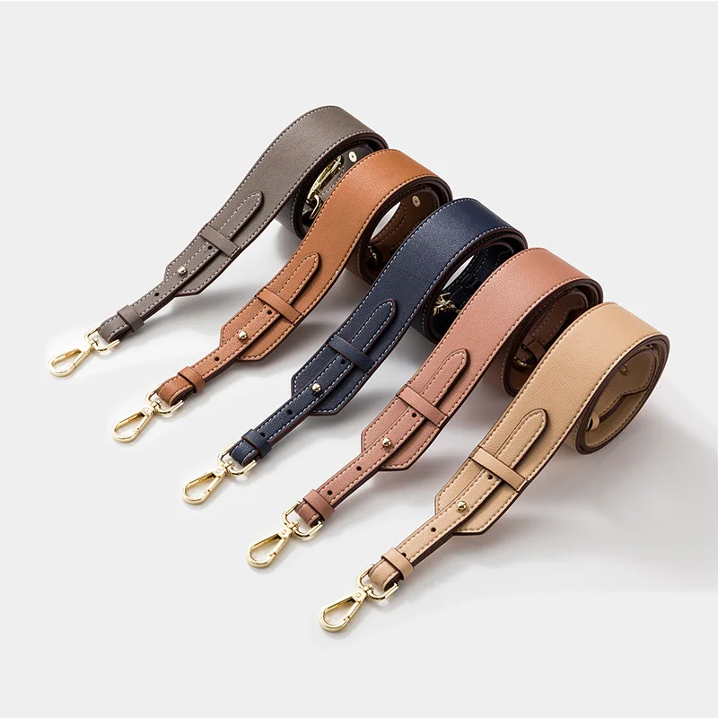 Soft Cowhide Trend Wide Shoulder Strap Universal Adjustable Length Replacement and Transformation Bag Strap High Quality