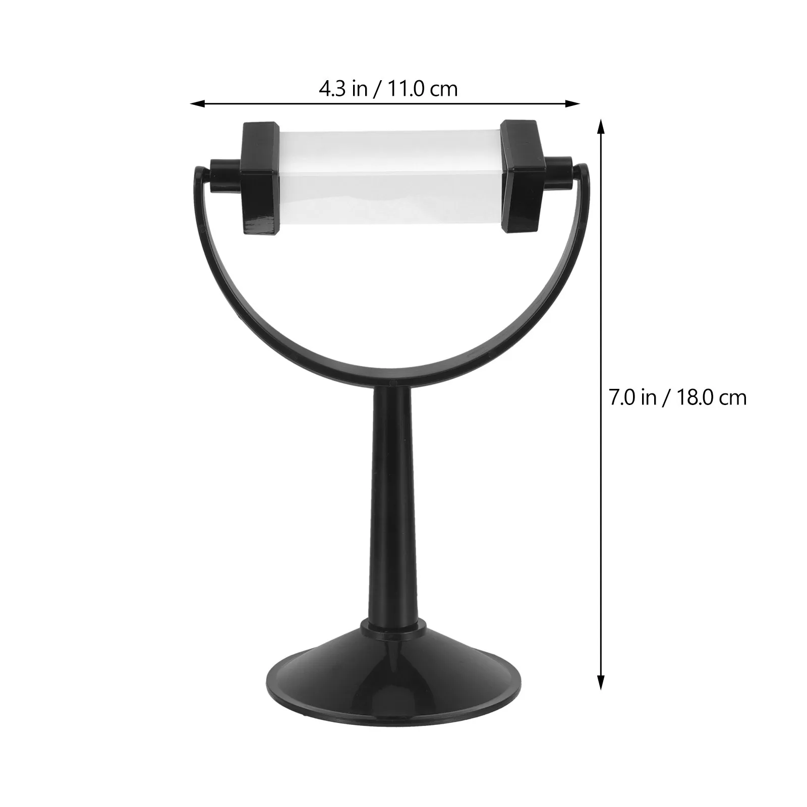 Premium Optical Glass Triangular Prism with Stand Clear Color Dispersion for Science Education Light Spectrum Experiment