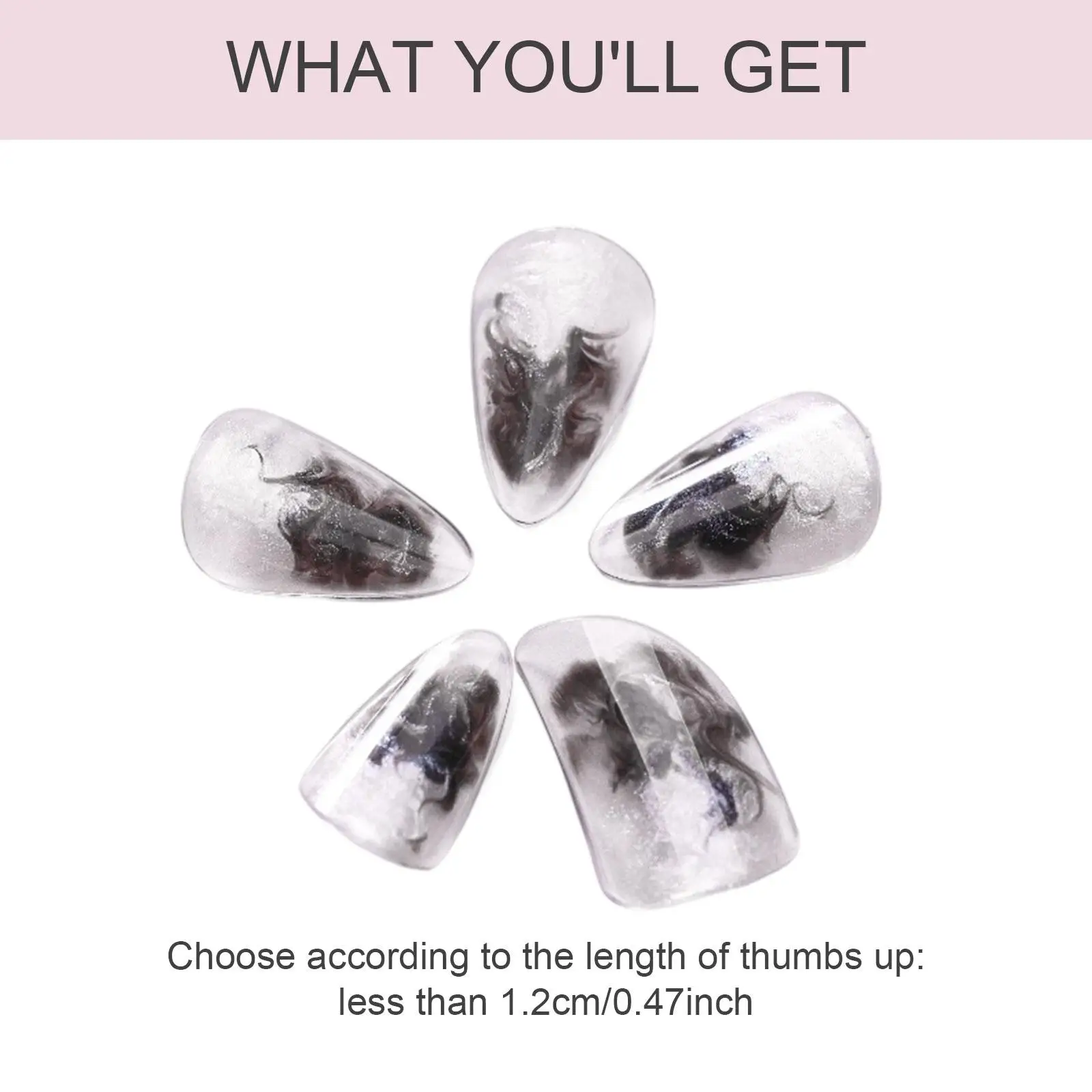 Pipa Nails Practice Pipa Finger Picks Ergonomic Comfort Lightweight Unique PC for String Instrument Playing for Professionals