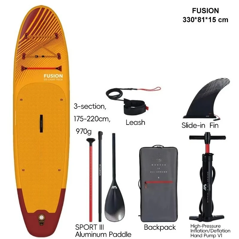 

Free Delivery in the EU AQUA MARINA FUSION Inflatable Stand-Up Paddle Board 10'10" / 330cm Eco-Friendly Portable Outdoor Sports