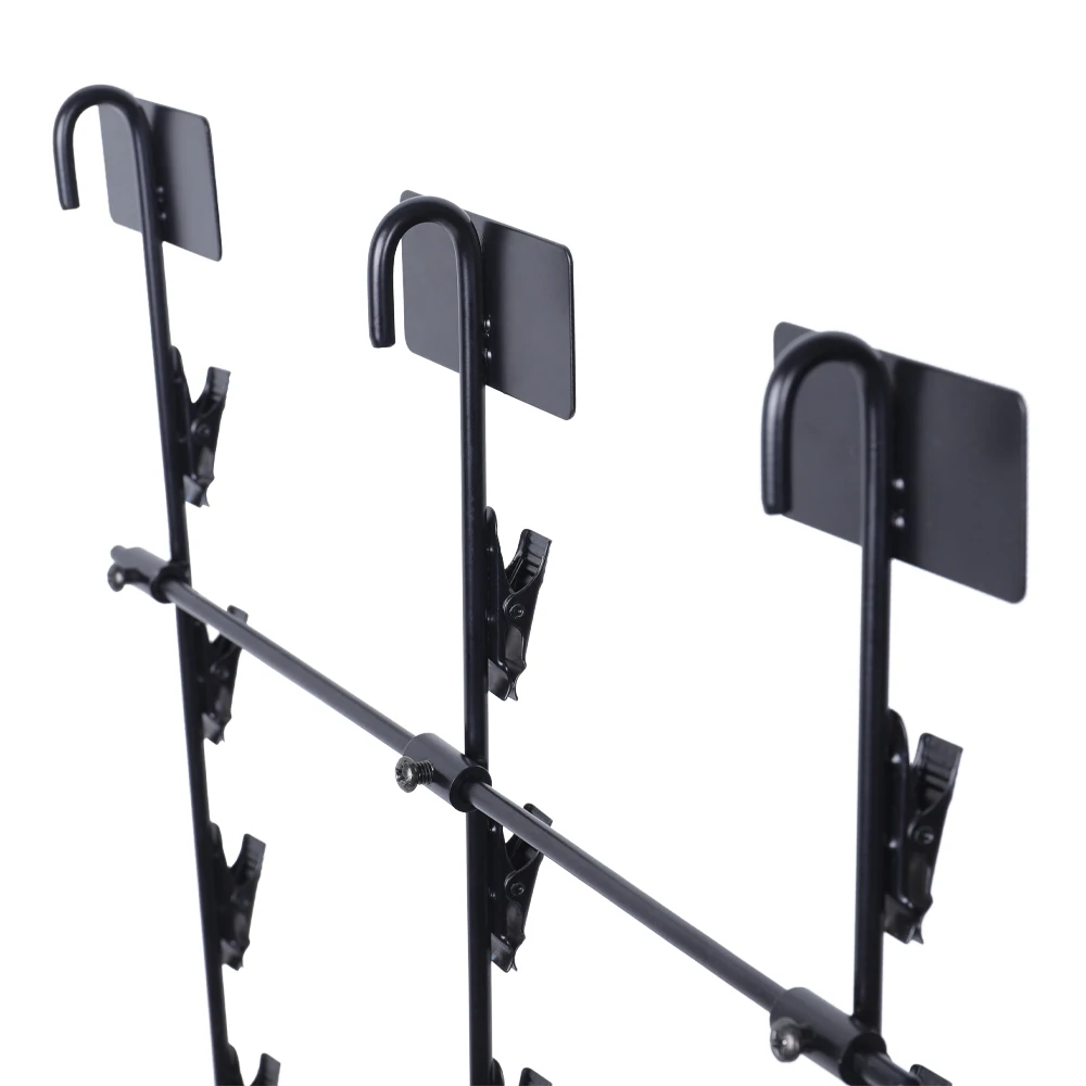Customizable Three-Row Metal Snack Display Hanger Rack Iron Lays Potato Chips Clip Strip