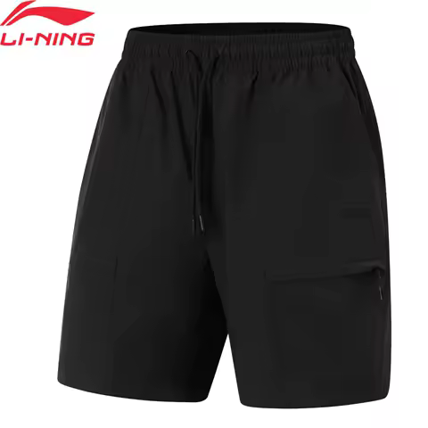 Li-Ning 남성용 스포츠 스타일 반바지, 스마트 루즈핏, 편안한 레저 하의, AKSU533