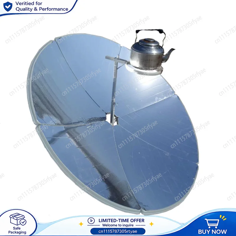 Concentrating Solar Cooker Foldable Solar Stove 1.56m Diameter Solar Oven Fuel Free Water Boiling Cooking Outdoor Camping