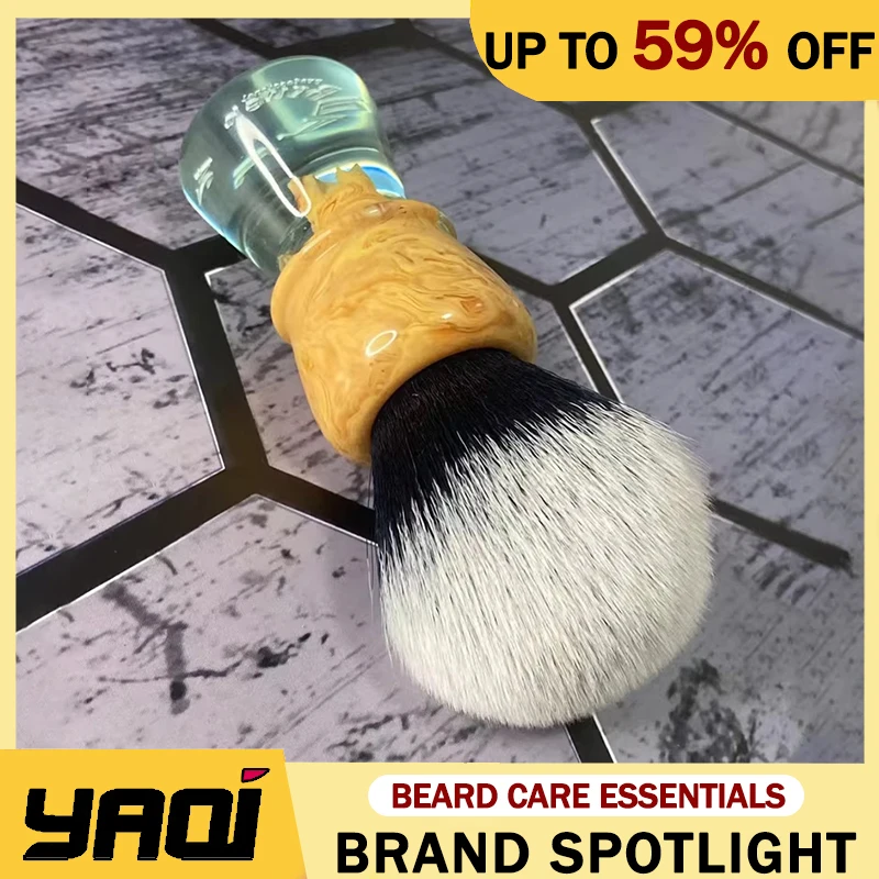 

Yaqi New Cavern Lake Tuxedo Knot Men Wet Shaving Brush Brush Knot Diameter 24MM(+/-1mm)Durability Comfortable Shaving Experience