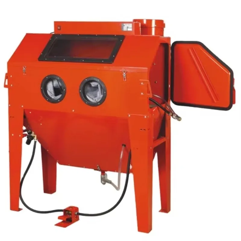 Portable Dustless Dry Sand Blasting Cabinet with Burnishing High Pressure Cleaner Gear & Pump Functions XH-SBC420