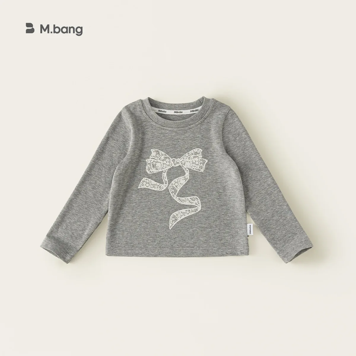 Spring Autumn Childrens Wear 2026 Girls Long Sleeve T Shirt Lace Bow Knot Kids Undershirt Slim Toddler Top