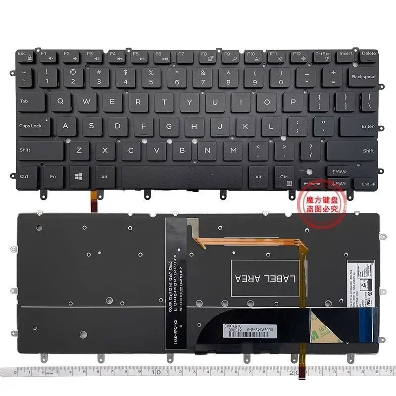 New US Keyboard For DELL XPS 13 9343 9350 9360 15BR N7547 N7548 Keyboard P54G P41F English Keyboard