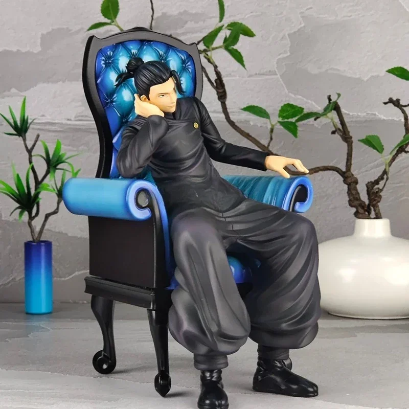 24cm Anime Jujutsu Kaisen Figurki Sofa Geto Suguru Satoru Gojo Figurki akcji PVC Model kolekcjonerski Urodziny dla dzieci Zabawki