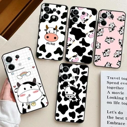 Cut Cow Case For Xiaomi Redmi Note 13 11 8 9 10 12 Pro 12S 11S 10S 9S Redmi 13C 9C 10C 12C Funda