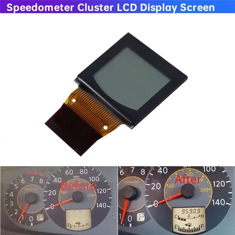 AEE5-Car Instrument Speedometer Cluster LCD Display Screen For Nissan Quest 2004-2006 4DR Dashboard Pixel Repair LCD Screen