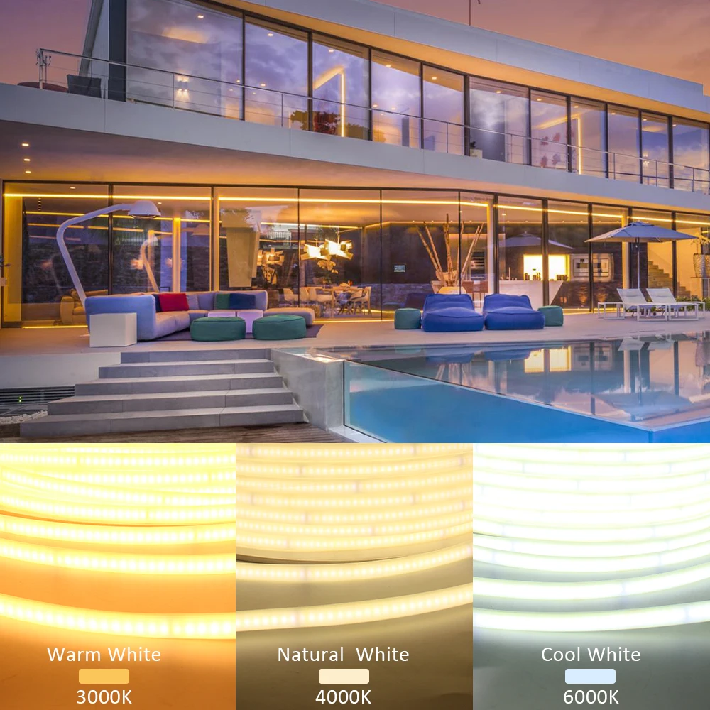 1-20M 220V COB Lampu Strip LED - Outdoor Lighting No Wiring ulasan dan harga