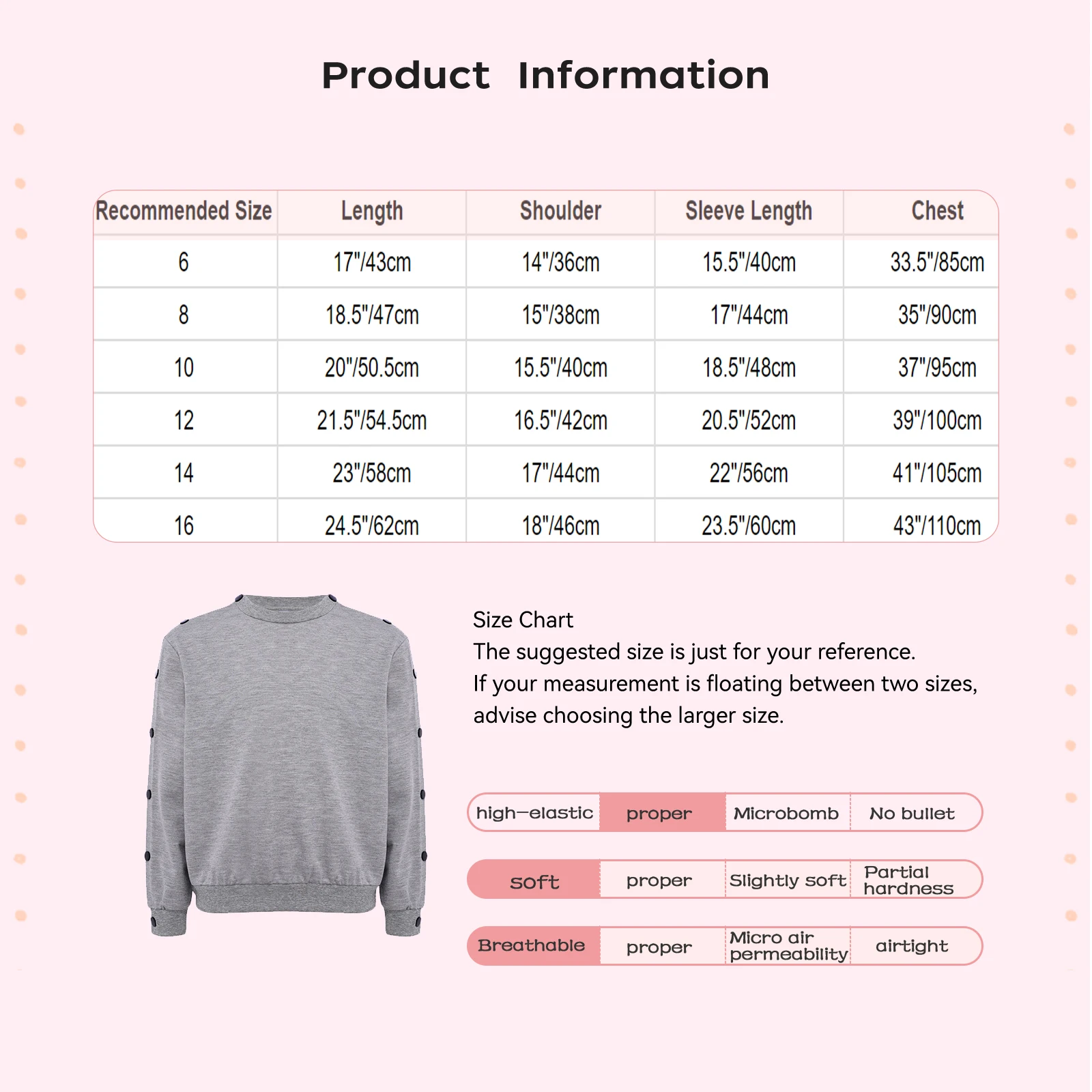 أطفال بنين بنات الاحتياجات الخاصة الملابس التكيفية البلوز اضغط على أزرار طويلة الأكمام البلوز القمصان للتعافي بعد العملية الجراحية #6