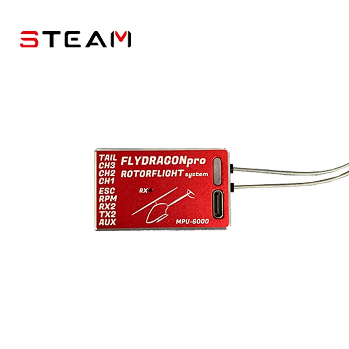 Steam V2.2 FlyDragon RF Gyroscope PRO, управление полетом вращающегося фонаря вертолета, оснащенным спасательным функцией и встроенным приемником