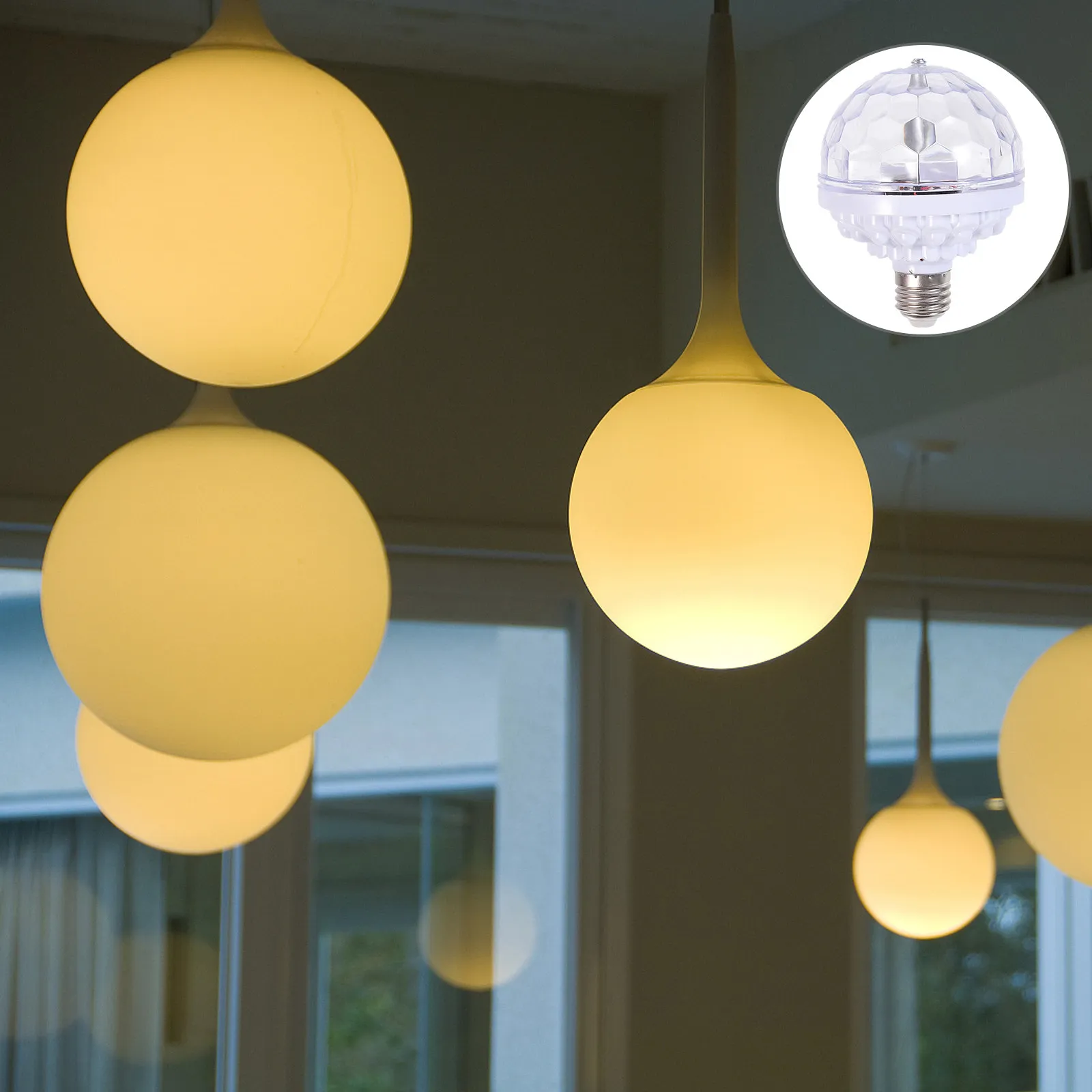 

1 шт. Радужный мини-светодиодный шар-светильник, премиум-класса, износостойкий, вращающийся, для дискотек, вечеринок, караоке, баров, домашнего декора, креативный