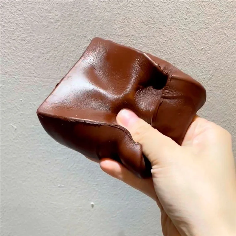 Puppy Pattern Chocolate Butter Milk Cube Cake Bread Super Soft Slow Rising Squeeze Fidget Toy Anxiety Relief Autism ADHD Gift