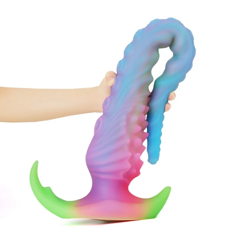 Enorme Tentakels Anale Plug Zachte Octopus Siliconen Dildo Vaginale Stimulatie Lange ButtPlug Prostaat Massage Seksspeeltje voor Vrouwen Mannen 18