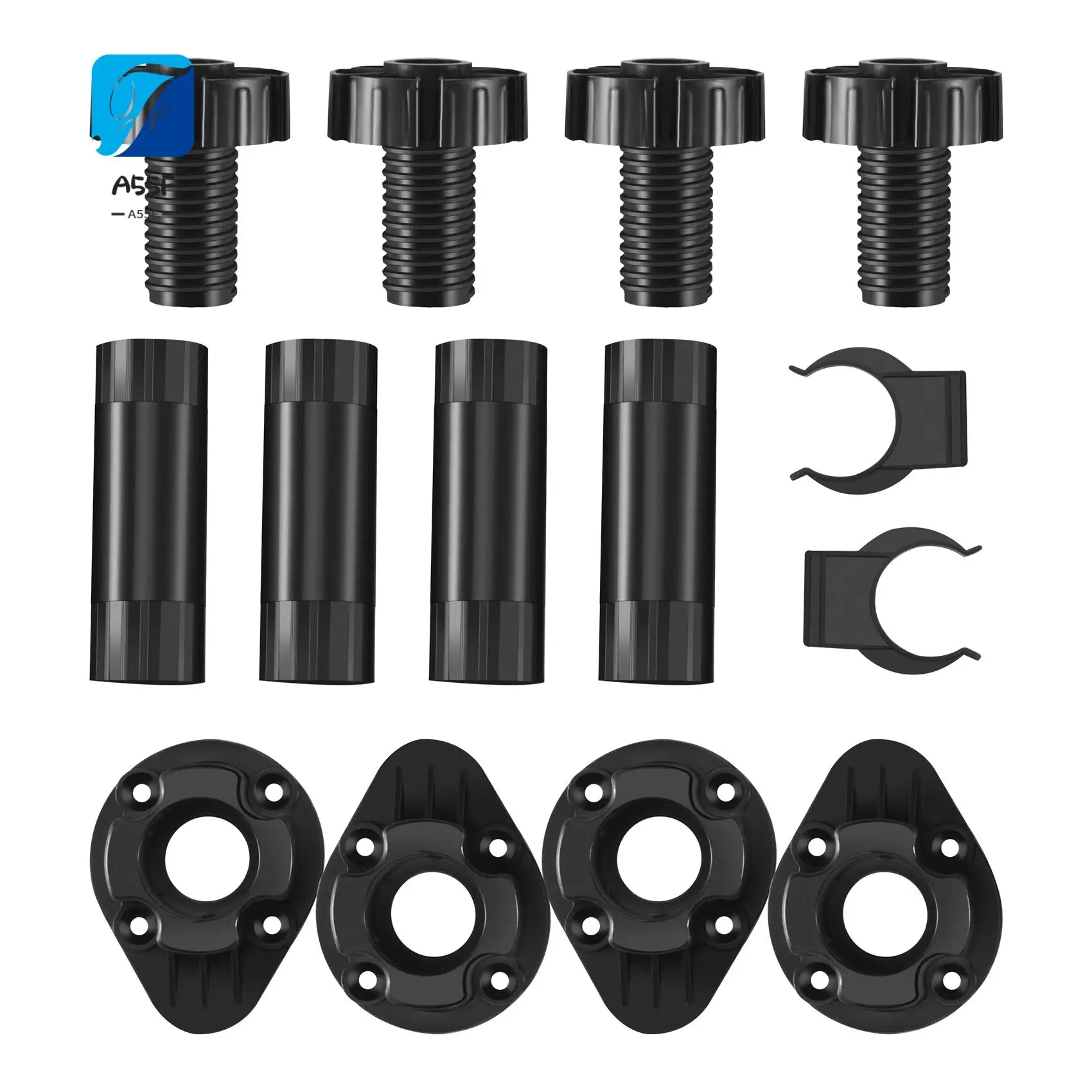 

A55F-20 шт. мебельные ножки, регулируемые ножки для шкафа, ножки для шкафа с зажимами для доски для кухни, ванной комнаты, шкафа