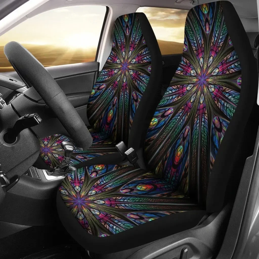 Tribal Pattern Seat Cover Car Seat Covers Set 2 Pc, Car Accessories Car Mats