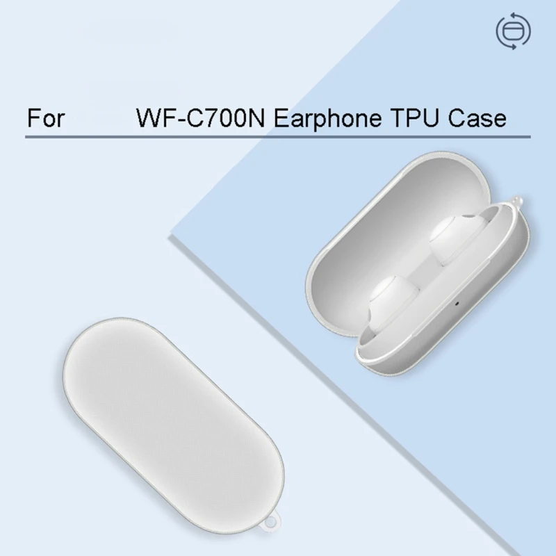 Wireless Headphone Protective Case Compatible for Sony WF-C700N Cover Shockproof-Shell Washable Housing Antidust Sleeve