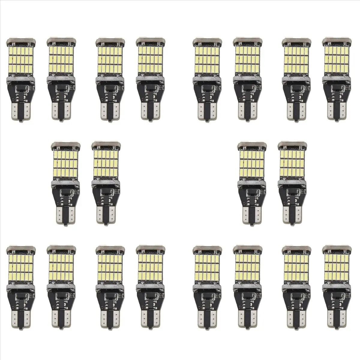 

НОВЫЙ 20 шт. T15 W16W светодиодная резервная лампа 920 921 912 без ошибок 4014 45Smd подсветка стоп-сигнала DC12V