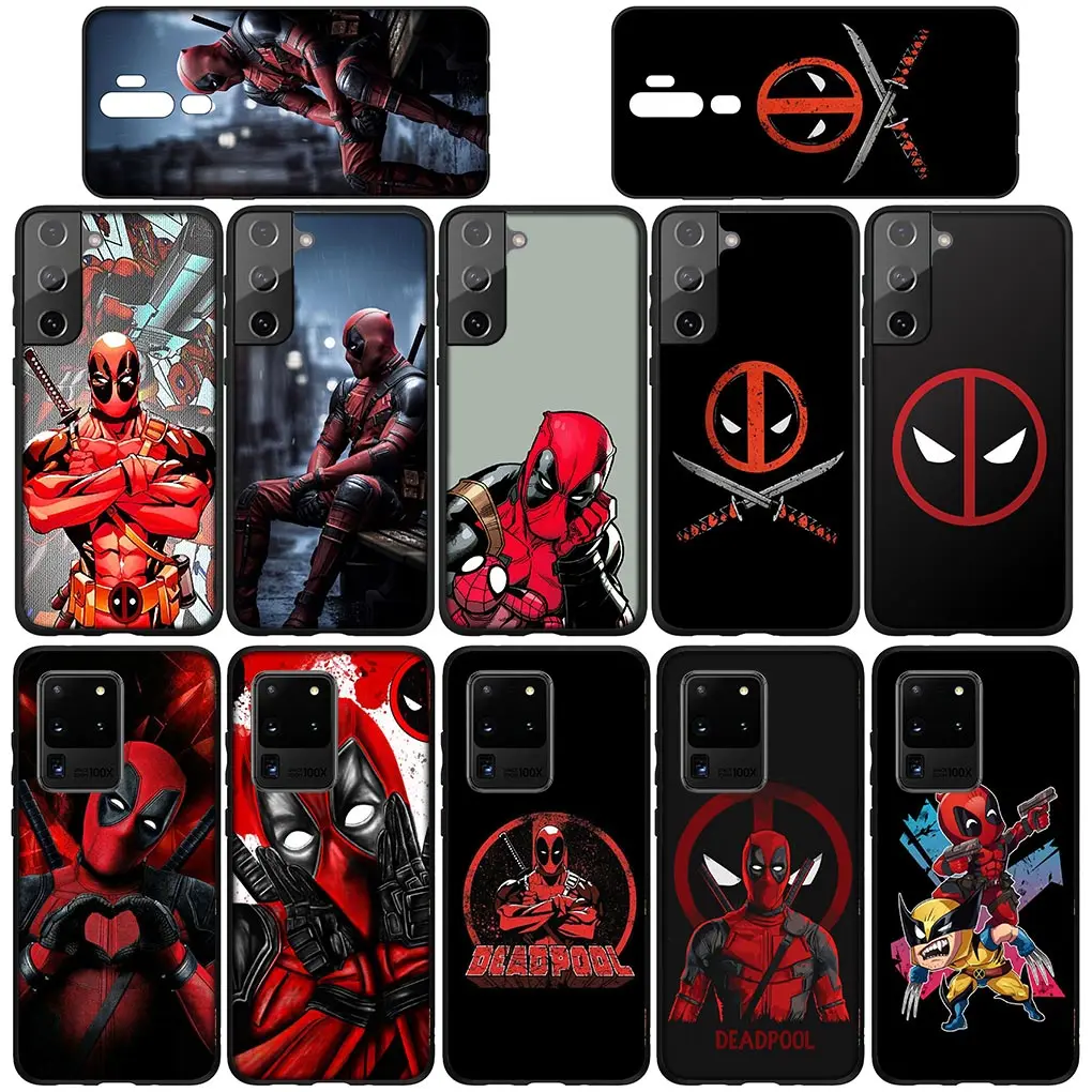 Deadpools M-Marvels Soft Phone Casing for Xiaomi Redmi Note 12 11 10 9 Pro 9S 10S 11S 9A 9C NFC 9T 10A 10C 12C Cover Case