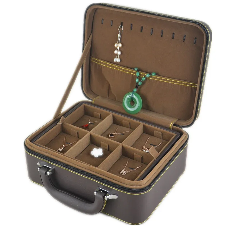 Multi functional, simple, and durable jewelry storage box for outdoor travel, portable viewing, home use, and holiday girls