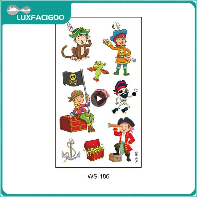 일회용 안전 시뮬레이션 스티커, 떨어지는 맛 땀 방지 세트, 귀여운 방수 스티커, 문학 및 예술 스티커