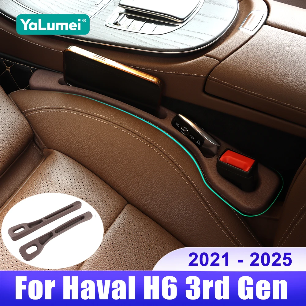 For Haval H6 3rd Gen GT 2021 2022 2023 2024 2025 HEV PHEV Car Seat Gap Filler Seat Crevice Storage Box Accessories