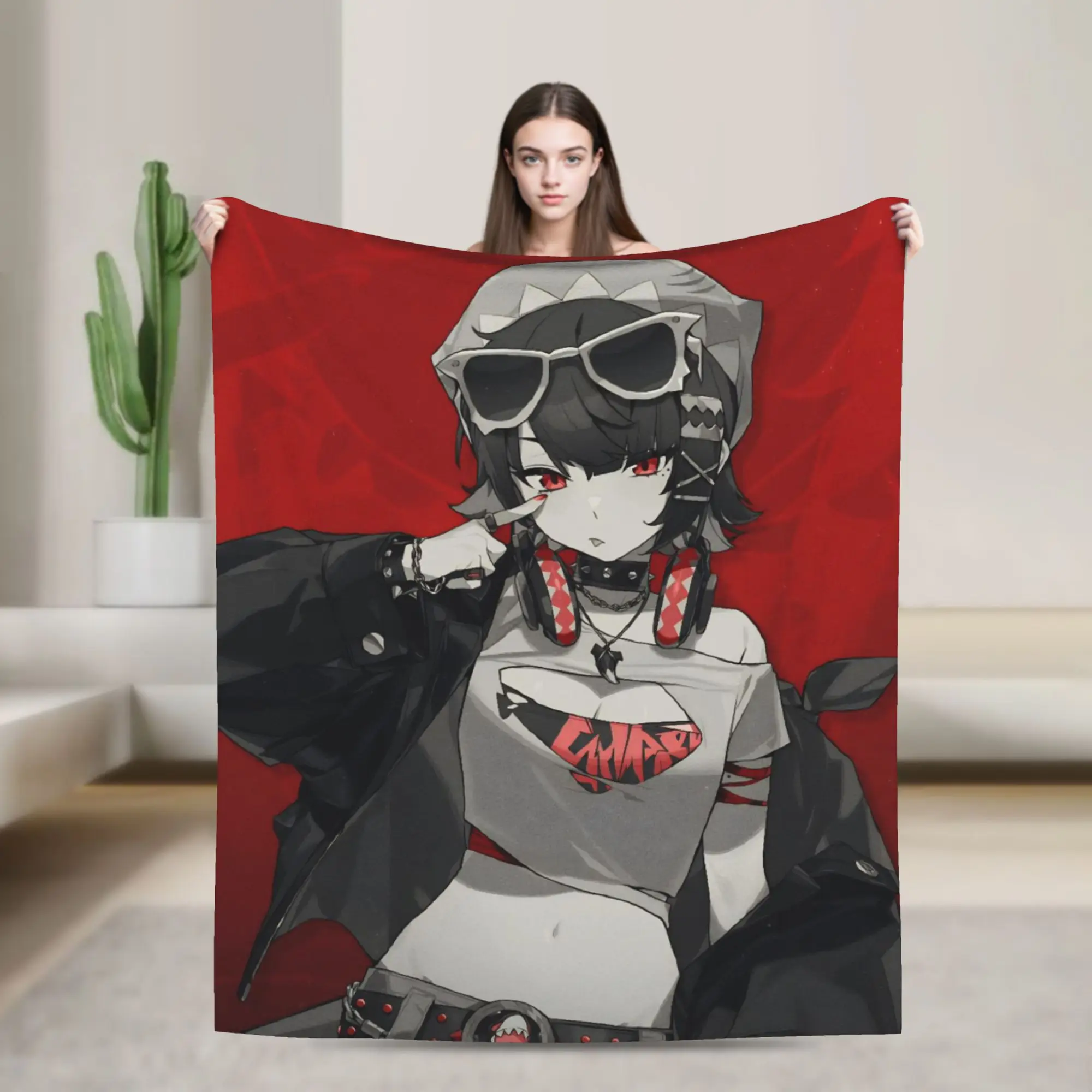 Zenless Zone Zero Throw Blanket for Couch  Fuzzy Soft Plush Blanket 50x60 Inches Multi-size Bedspreads for All Seasons