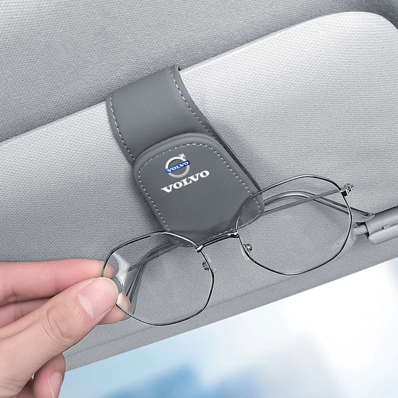 Car Interior Sun Visor Eyeglasses Holder Sunglasses Clip For Volvo V60 XC-Classic V40 XC90 S60 XC60 V50 V70 S90 XC40 S80 C40 V90